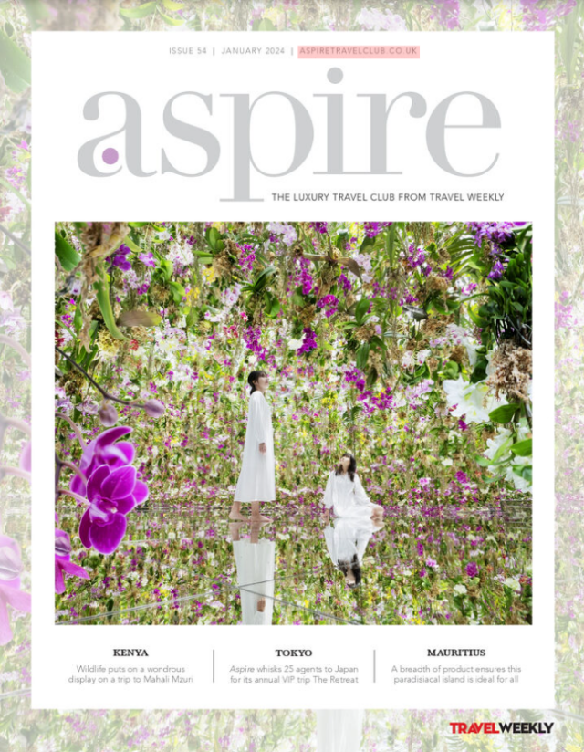 Image of front cover of Aspire Magazine from January 2024