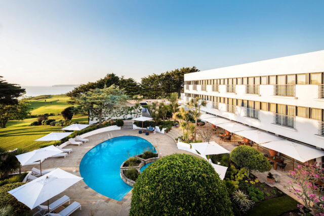 Panoramic view of The Atlantic Hotel, Jersey