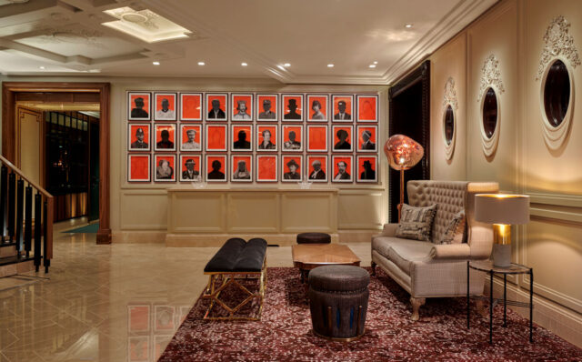 View of the lobby at Great Scotland Yard Hotel